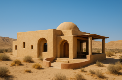 אדריכלות מדברית – איך בית באמצע הנגב שומר על טמפרטורה יציבה בלי מזגן?
