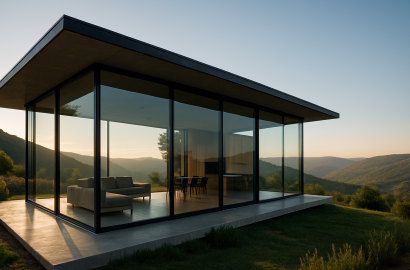 הבית השקוף: שילוב של זכוכית, בטון ונוף ישראלי עוצר נשימה