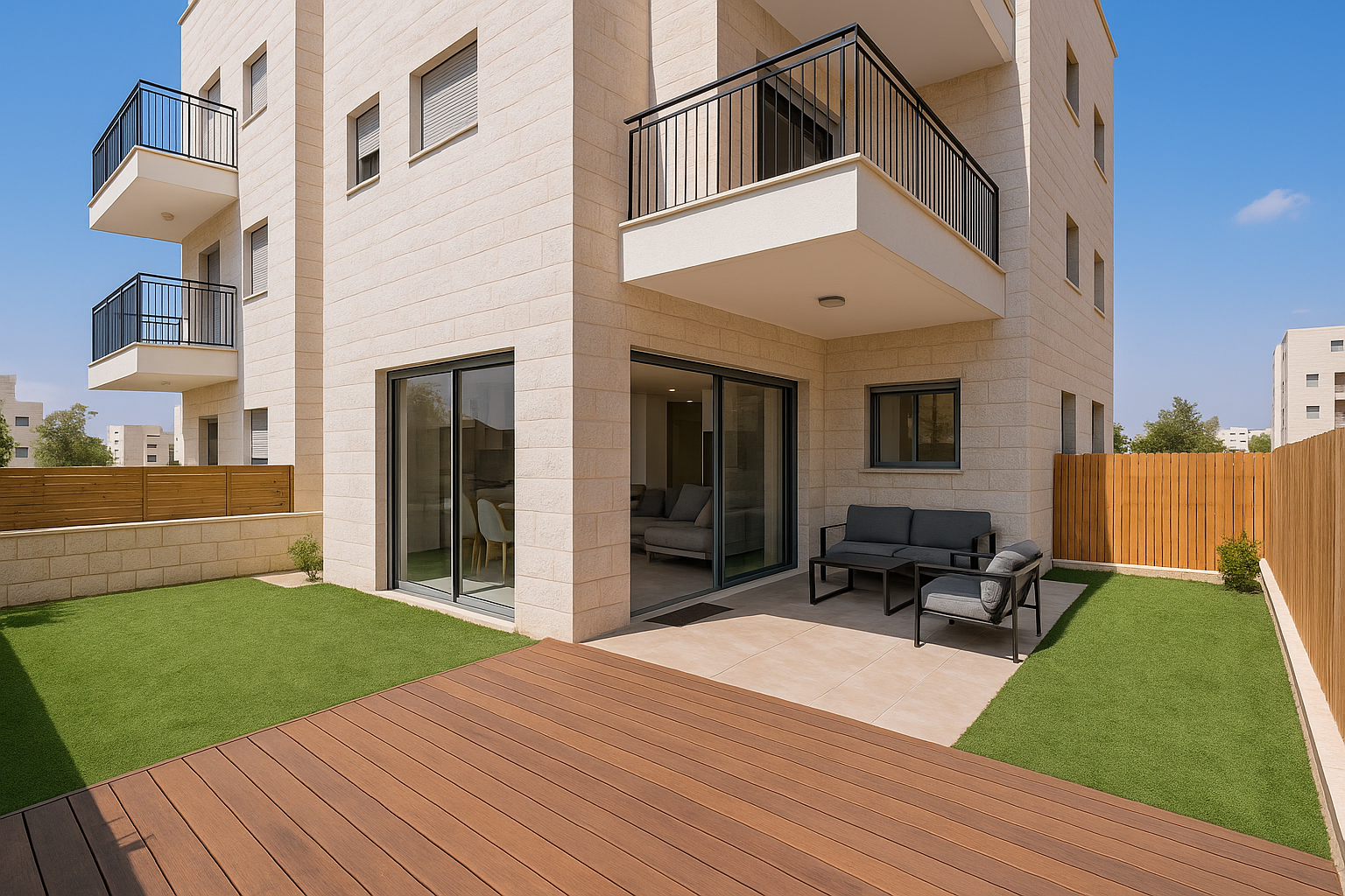 דירת גן חדשה ומוארת באופקים – שילוב של נוחות, טבע ויוקרה